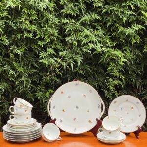 CONJUNTO DE CHÁ executado em PORCELANA pela casa de Fritz Thomas Bavaria