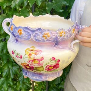 Cachepot / jardiniere imperial em faiança alemã