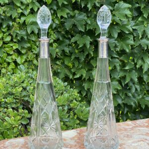 Par de garrafas de cristais franceses de BACCARAT.