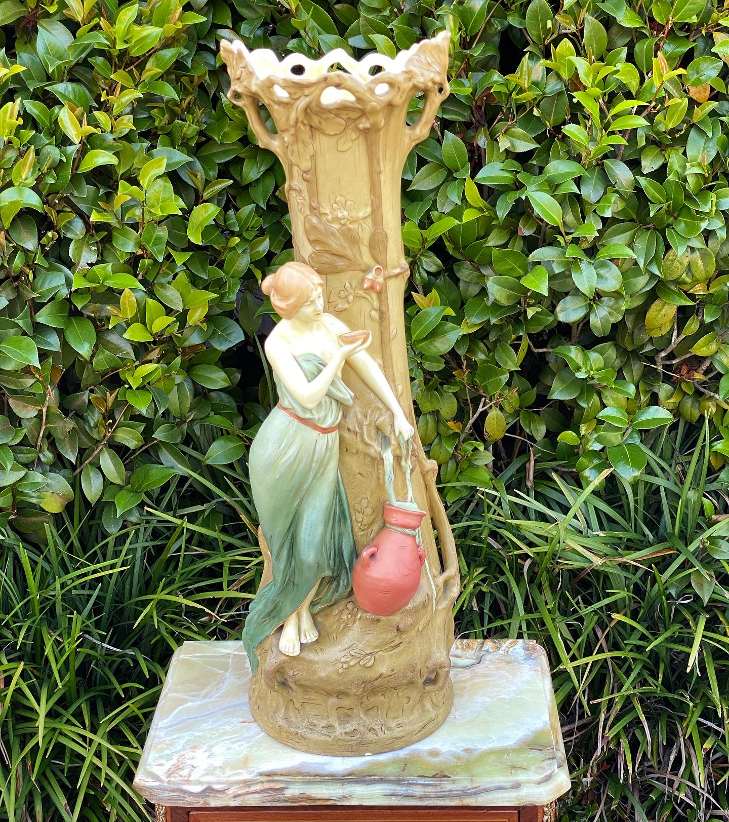 VASO em faiança Bohemia