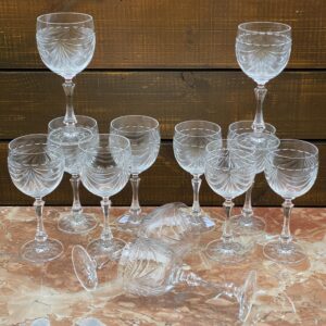 Conjunto de TAÇAS FRANCESAS em cristal