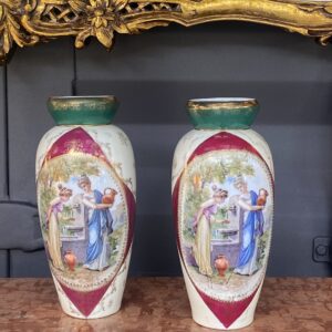 Par de VASOS em porcelana austríaca