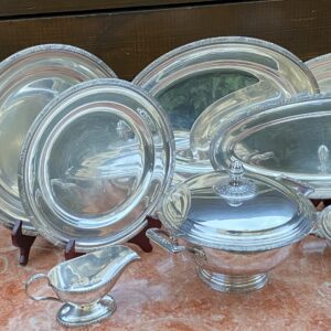 Conjunto de BAIXELAS em metal espessurado a PRATA