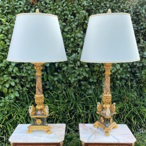Par de Abajures ao estilo francês imperial